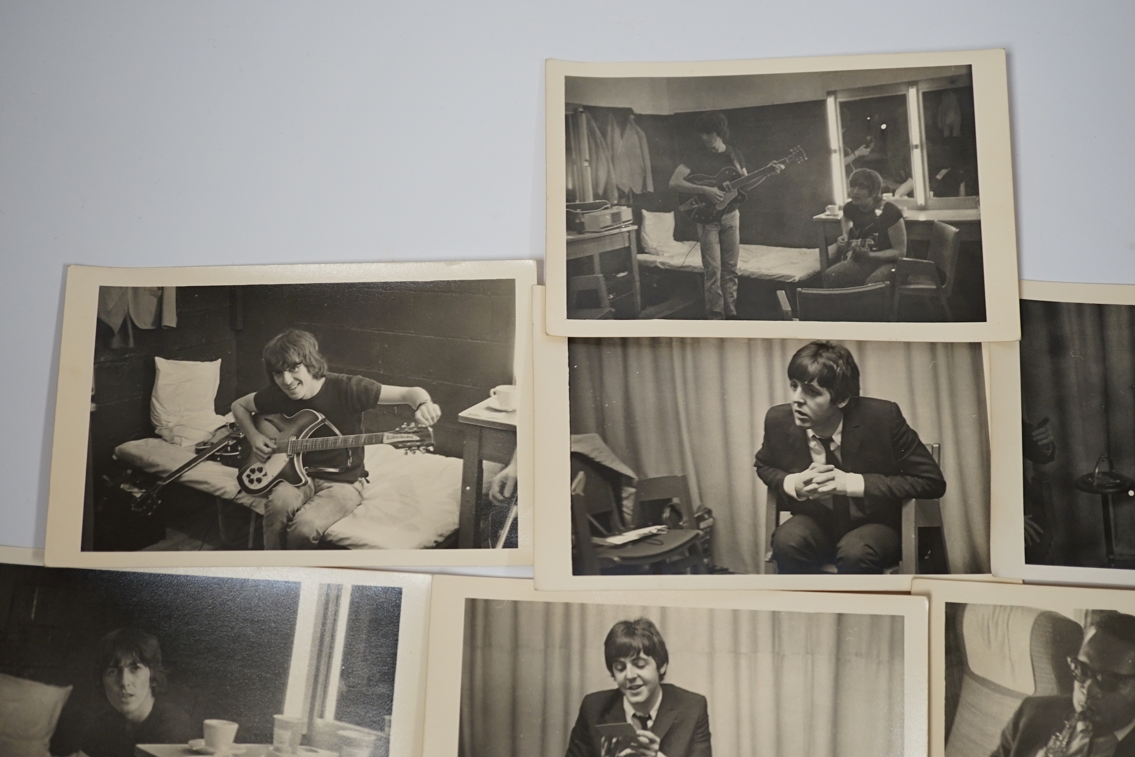 An archive of ten original 1960s photographs of The Beatles and Brian Epstein. Provenance; the photographs were owned and almost certainly taken by the BBC Radio 2 DJ Brian Matthew